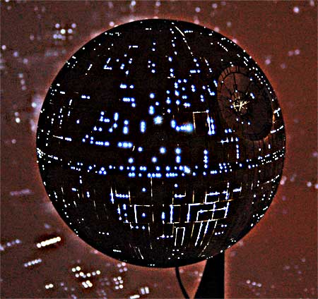 Death Star Lighted